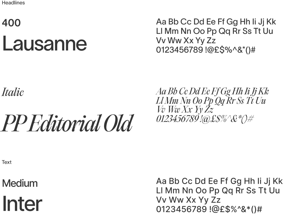 Docket typography fonts