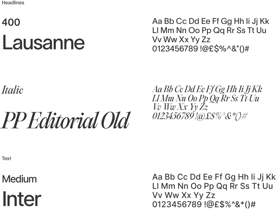 Docket typography fonts