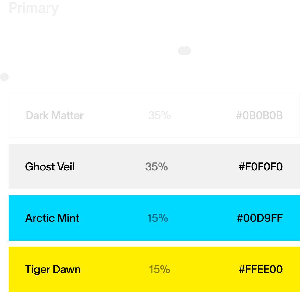 Color palette primary