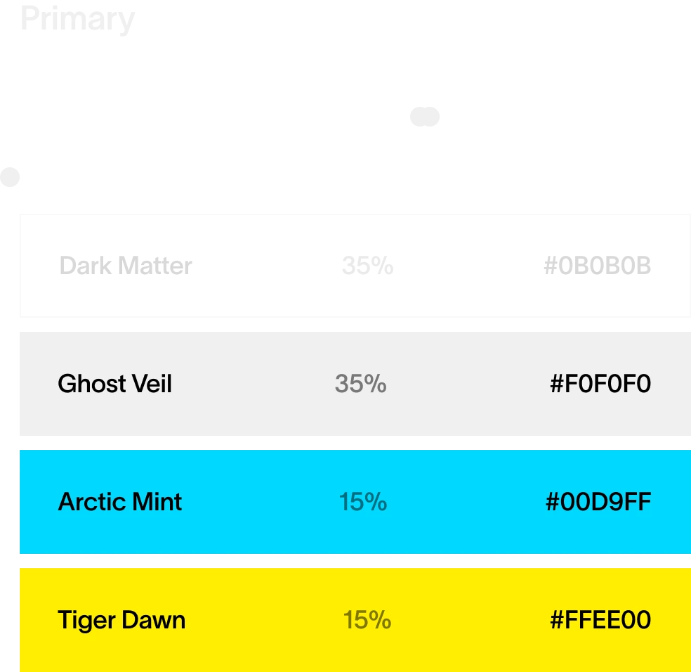 Color palette primary