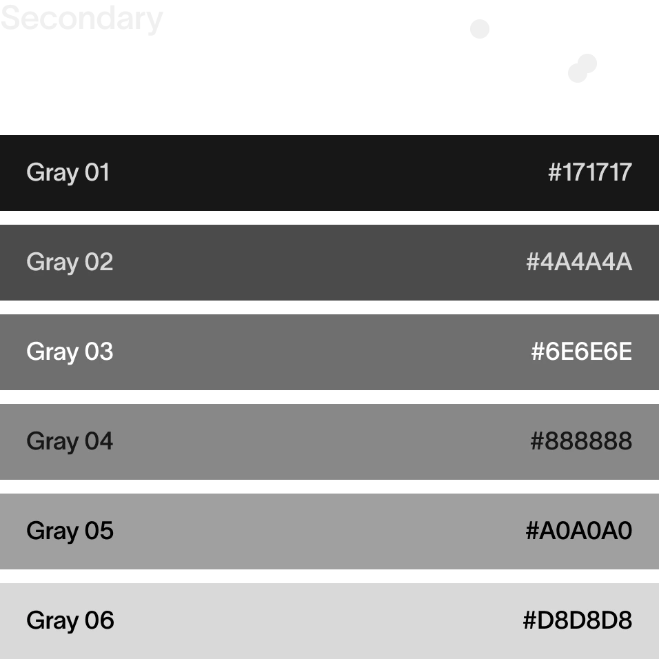 Color palette secondary